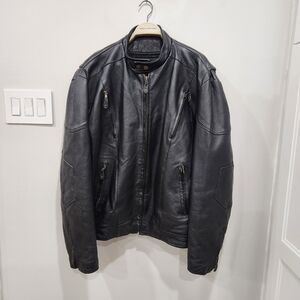 Biker’s Dream Apparel Size 50 Black Leather Thinsulate Lined Motorcycle Jacket